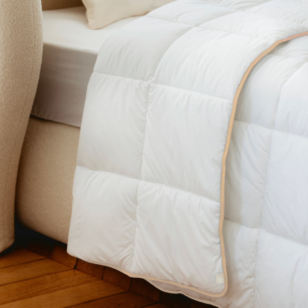 Dourev Housse de couette 260x240 NATURE + 2 taies coton 57 fils pas Dourev Housse de couette 260x240 NATURE + 2 taies coton 57 fils pas